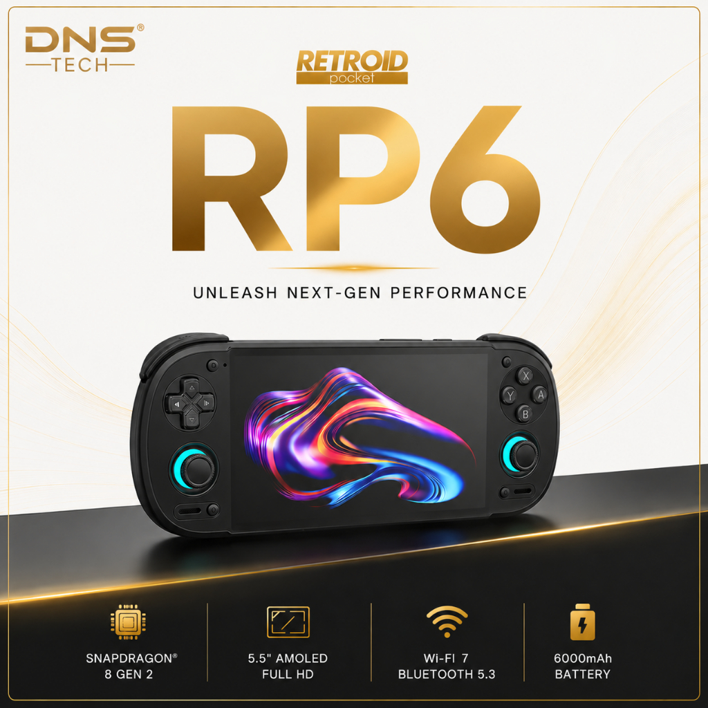 RETROID POCKET 6 Handheld Gaming Console RP6 RAM 8GB + 128GB 3D Hall Stick Snapdragon 8 Gen 2 | Shopee Malaysia