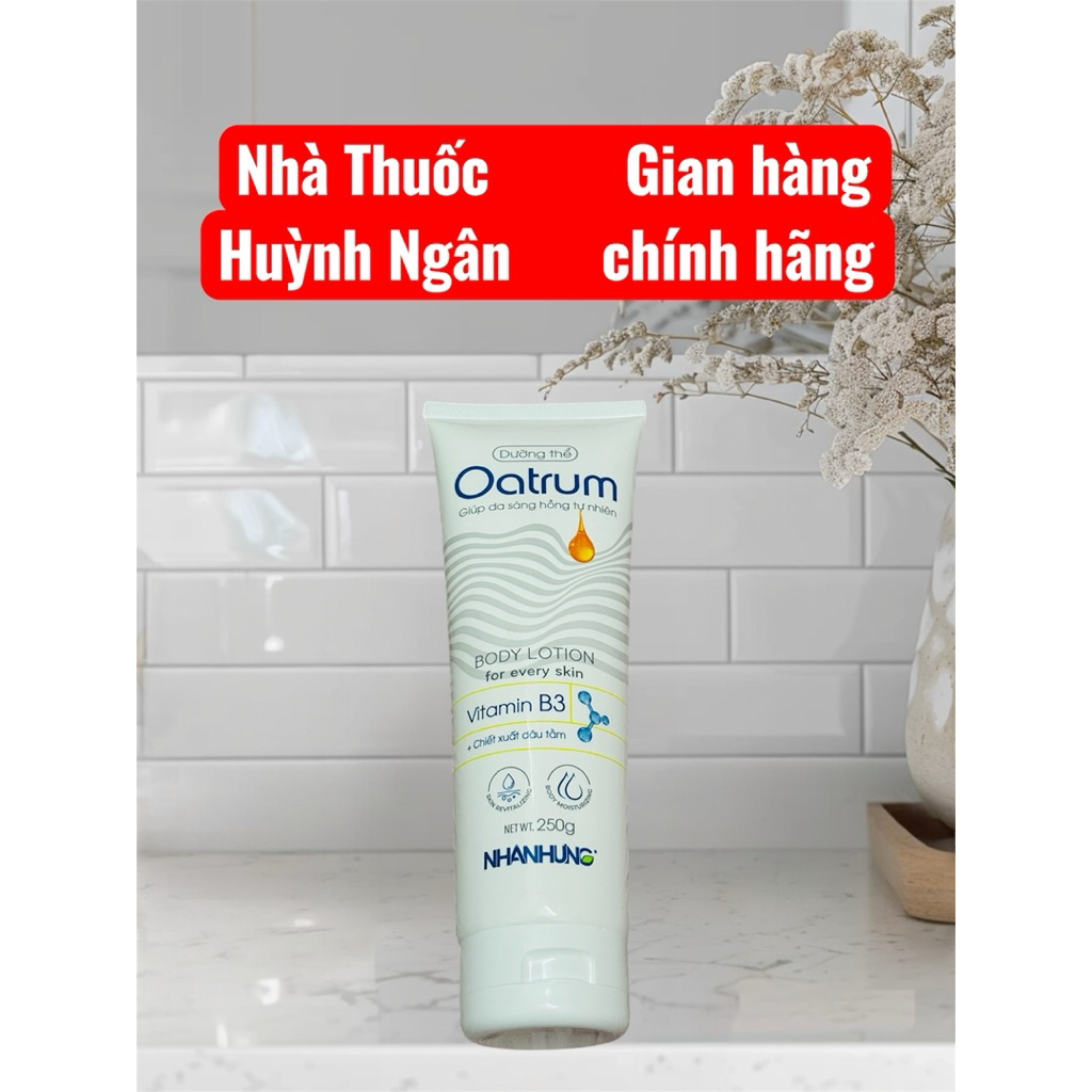 Kem dưỡng thể OATRUM BODY LOTION Vitamin B3 - Giúp da sáng hồng tự nhiên (tuýp 250g) | Shopee Việt Nam