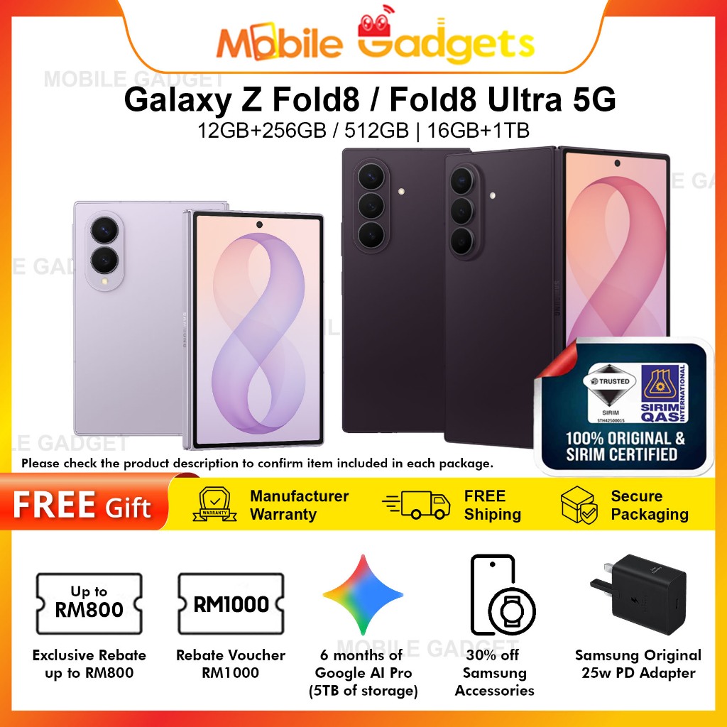 [Pre-Order] Samsung Galaxy Z Fold8 / Fold 8 Ultra 5G | 100% Samsung Original New Set | Shopee Malaysia