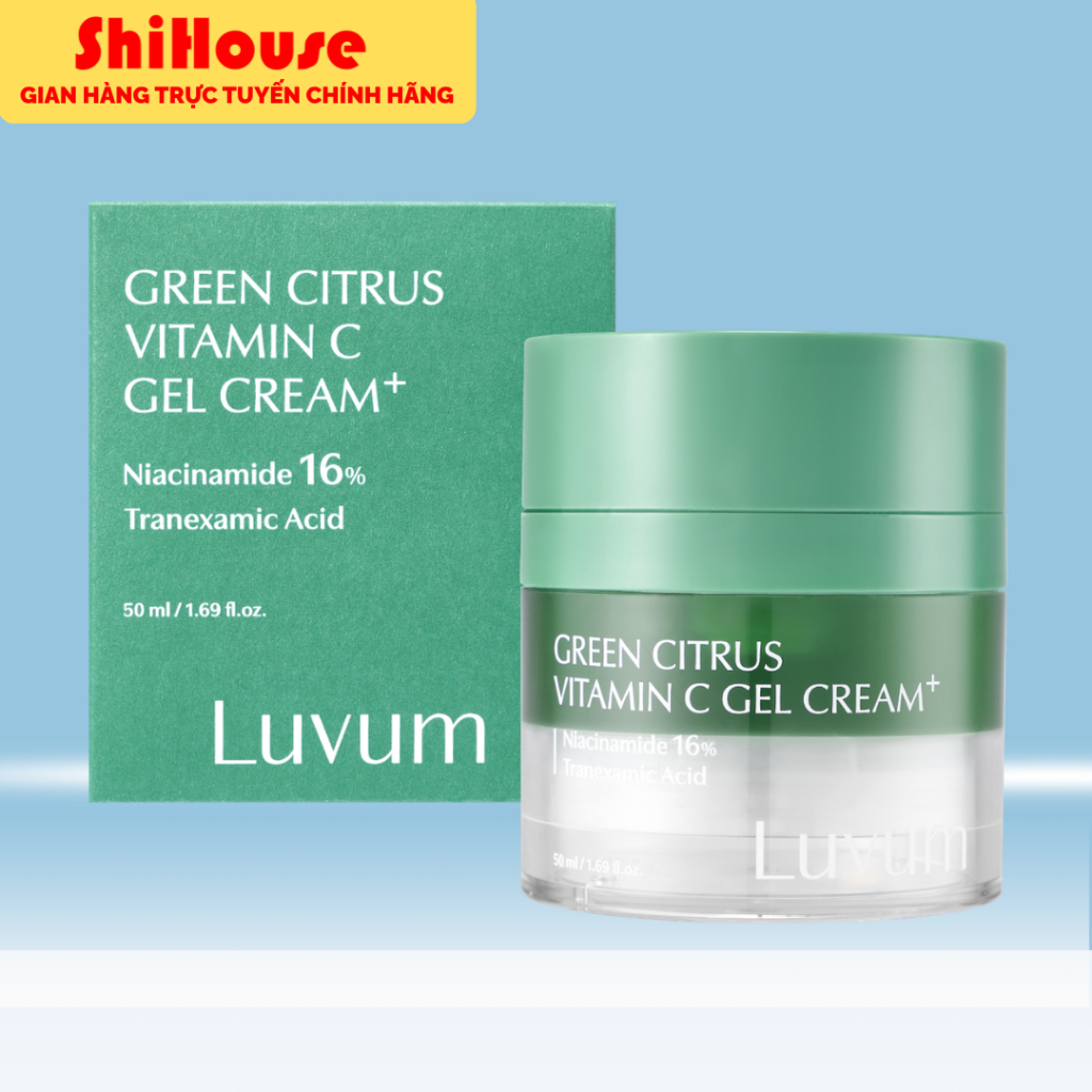 Kem Dưỡng Trắng Da Luvum Green Citrus Vitamin C Gel Cream+ 50ml | Shopee Việt Nam