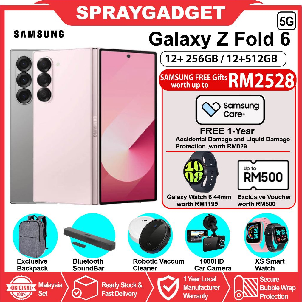 SAMSUNG Galaxy Z Fold 6 5G / Z Fold6 5G (12+256GB l 12+512GB l 12+1TB) 🎁Original SAMSUNG Malaysia Warranty