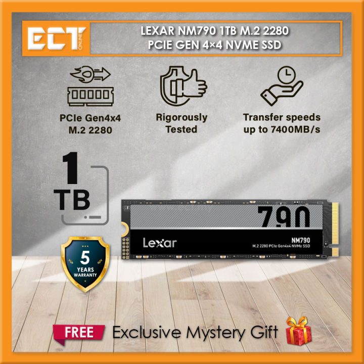 Lexar NM790 1TB / 2TB M.2 2280 PCIe Gen 4×4 NVMe SSD | Lazada Malaysia