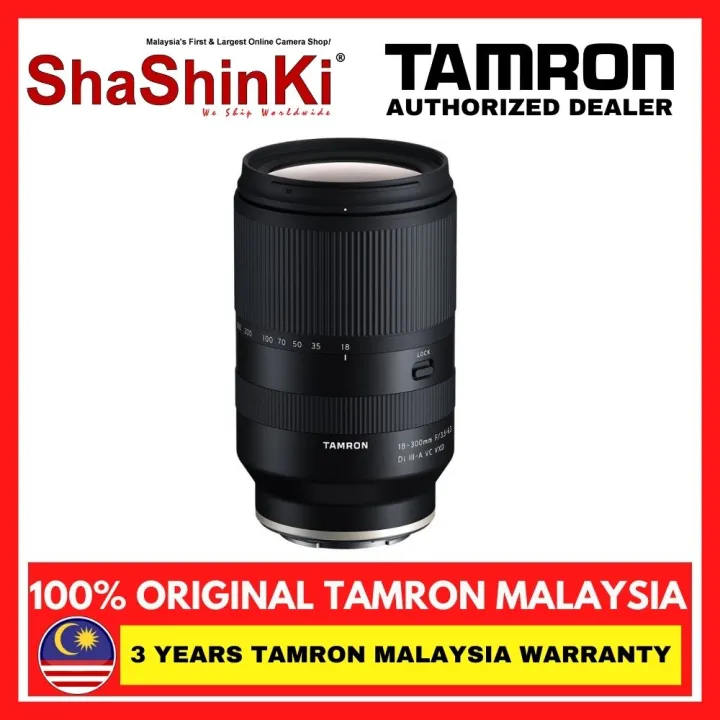 Tamron 18-300mm f/3.5-6.3 Di III-A VC VXD Lens (Tamron Malaysia) | Lazada Malaysia