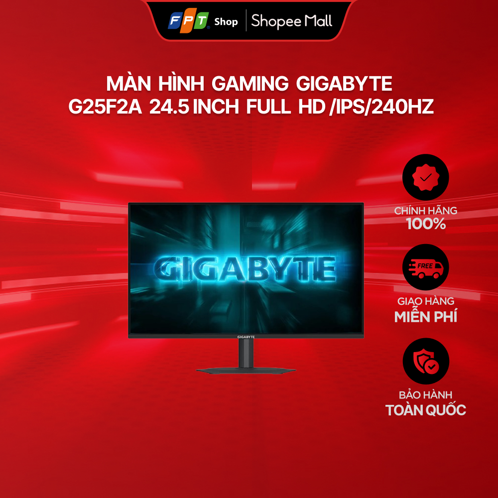 Màn hình Gaming Gigabyte G25F2A 24.5 inch Full HD/IPS/240Hz | Shopee Việt Nam
