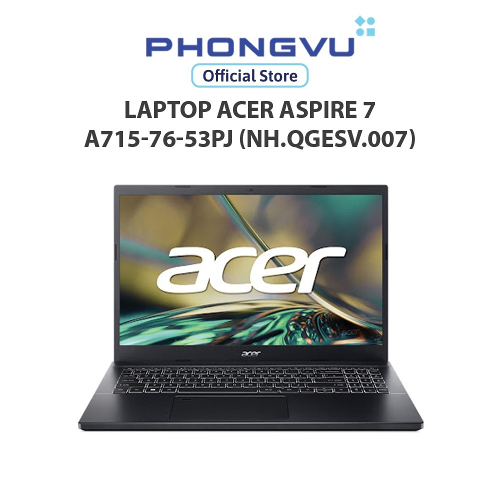 Laptop Acer Aspire 7 A715-76-53PJ (NH.QGESV.007) CPU Intel Core (i5-12450H) - Bảo hành 12 tháng | Shopee Việt Nam