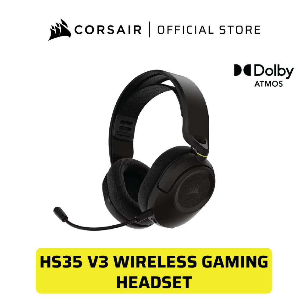CORSAIR HS35 v3 Wireless Gaming Headset | Shopee Malaysia