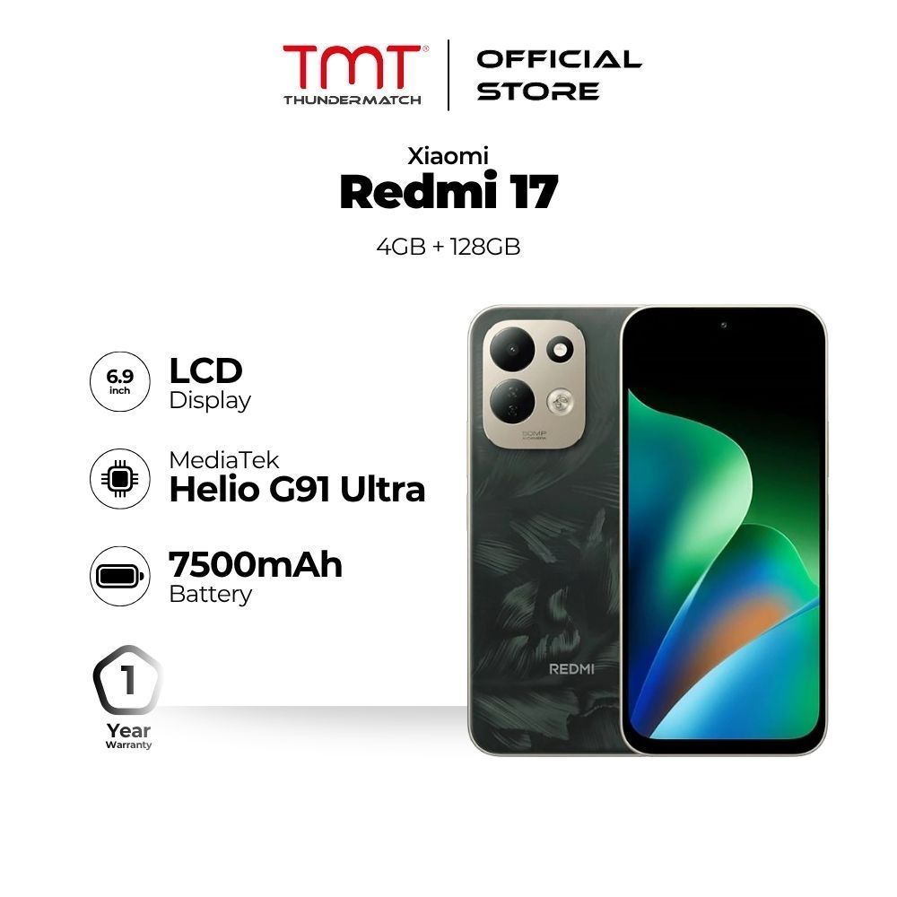 Xiaomi Redmi 17 4G Smartphone (4GB RAM + 128GB ROM) | Shopee Malaysia
