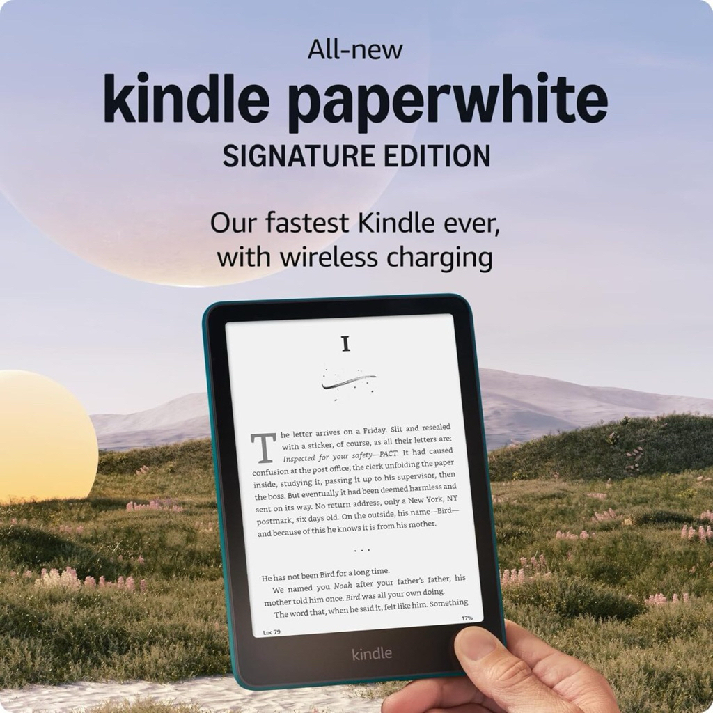 NEW Kindle Paperwhite (12th Gen) Signature Edition(Black), 32GB No Ads, 7″ display with auto-adjusting front light | Shopee Malaysia