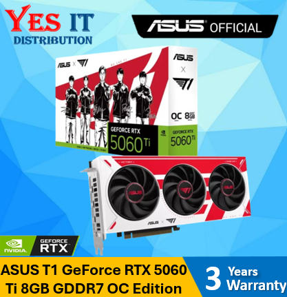 ASUS T1 GeForce RTX 5060 Ti 8GB GDDR7 OC Edition / T1 GeForce RTX 5070 12GB GDDR7 OC Edition