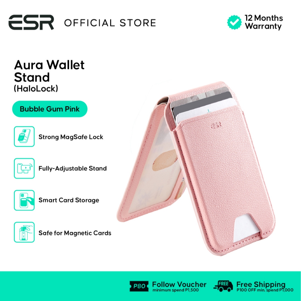 ESR Aura Wallet Stand (Halolock) Magsafe Compatible | Shopee Malaysia
