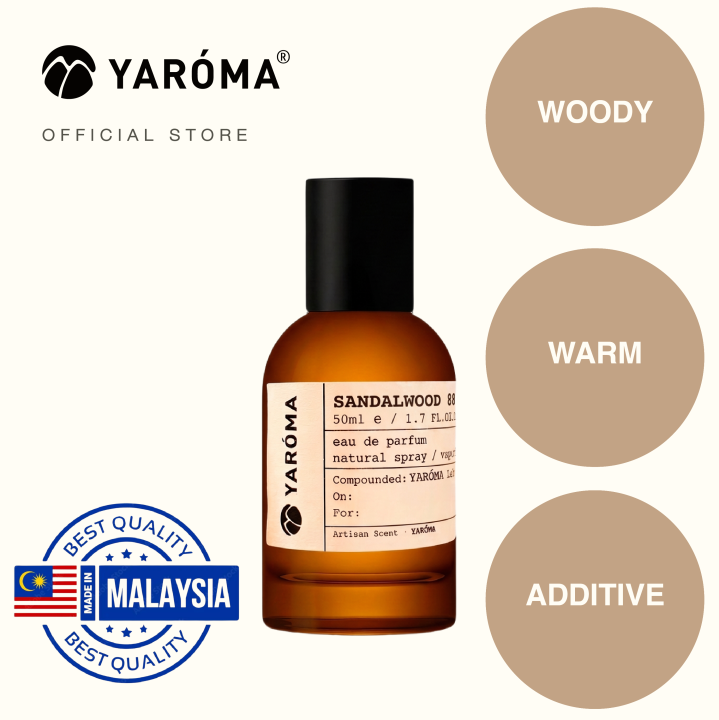 YAROMA SANDALWOOD 88 Eau De Parfum| Long Lasting Unisex Perfume | Fine Fragrance | Lazada Malaysia