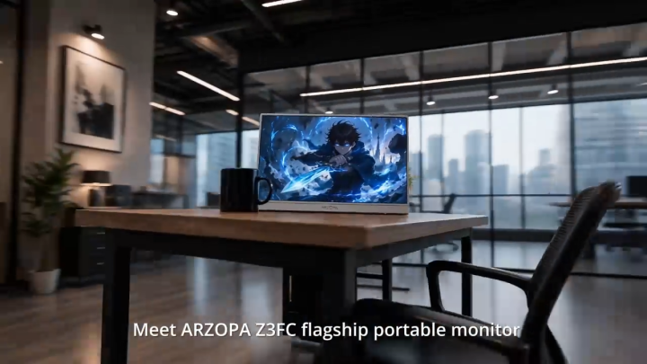 ARZOPA 16.1'' 180Hz Portable Monitor-Z3FC Gray, 107% sRGB 2.5K Kickstand Portable Monitor with HDR, Ultra Slim, Eye Care, External Second Screen for Laptop, PC, PS5, Mac, Xbox | Lazada Malaysia