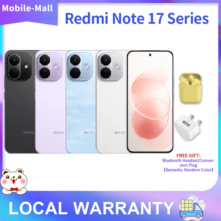 2026 Xiaomi REDMI Note 17 Note 17 pro 6.83inch Snapdragon 6s Gen 4 9000mAh Large Battery 120Hz AMOLED Screen Redmi Smartphone Local warranty