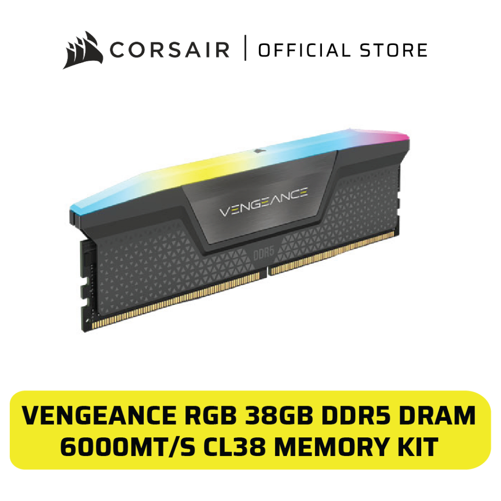 CORSAIR Vengeance RGB DDR5 DRAM 5600MT/s CL40 Memory Kit (16GB) | Shopee Malaysia