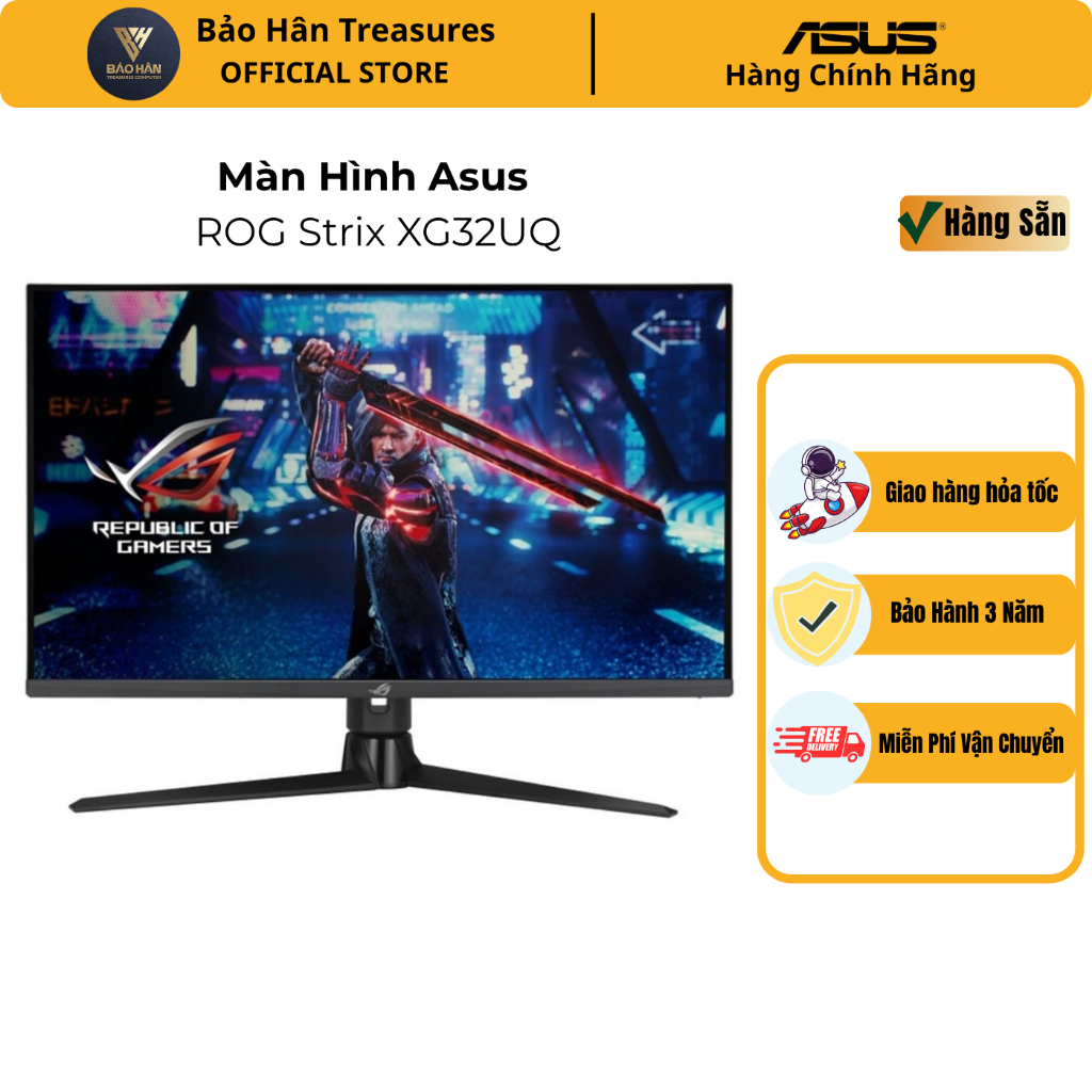 Màn Hình Gaming Asus ROG Strix XG32UQ (32 Inch/ 4K UHD/ Fast IPS/ 160 Hz/ 1 ms) hỗ trợ HDR600 - Hàng Chính Hãng | Shopee Việt Nam