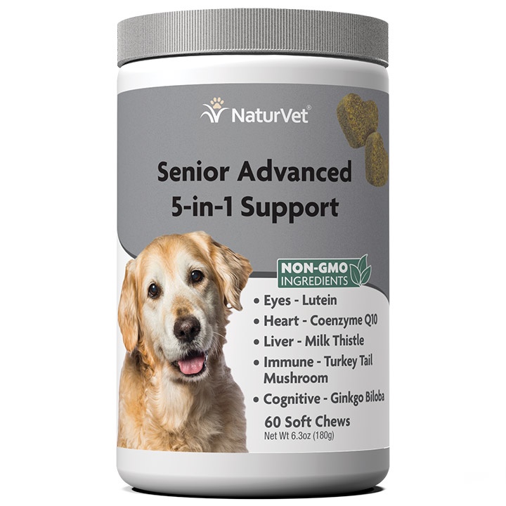 NaturVet Senior Advanced 5-in-1 Support Soft Chews (60 soft chews) | Shopee Malaysia