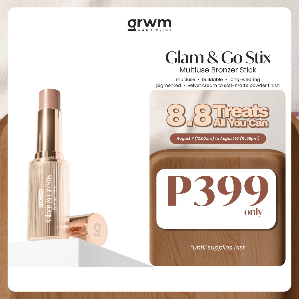 GRWM Cosmetics Glam & Go Stix Multiuse - Bronzer Stick | Shopee Malaysia