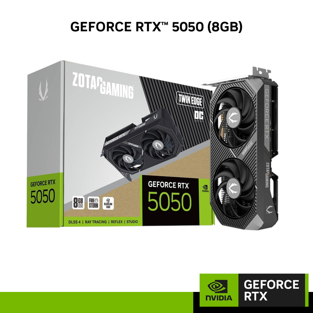 NVIDIA® Graphic Card ZOTAC GAMING GeForce RTX 5050 Twin Edge OC 8GB GDDR6 | Shopee Malaysia