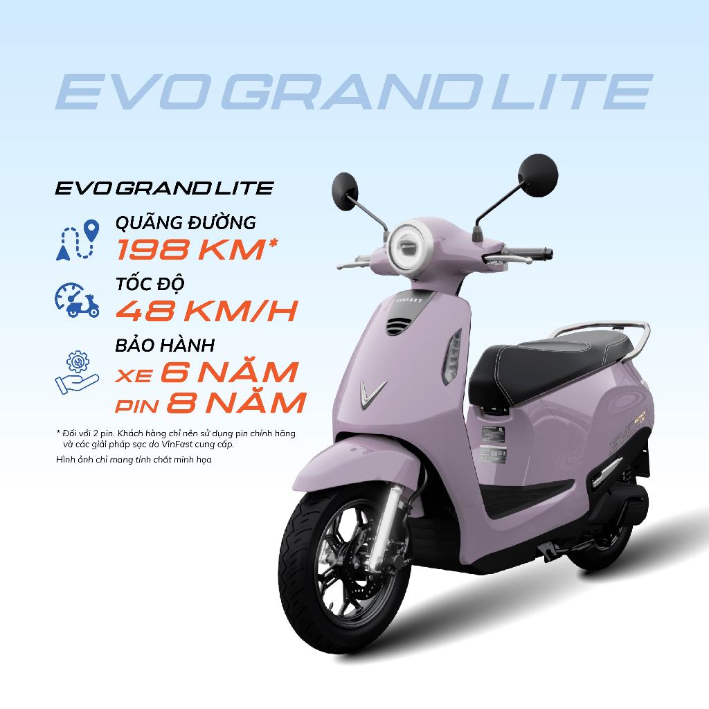 Xe máy điện VinFast Evo Grand Lite | Shopee Việt Nam