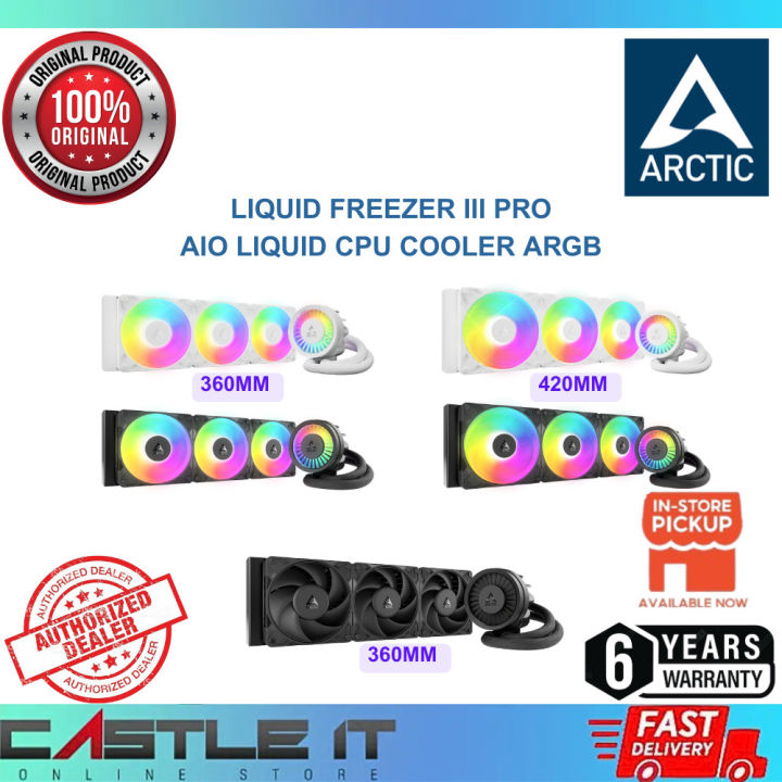 Arctic Liquid Freezer III Pro 360 420 AIO Liquid CPU Cooler ARGB Black White | Lazada Malaysia