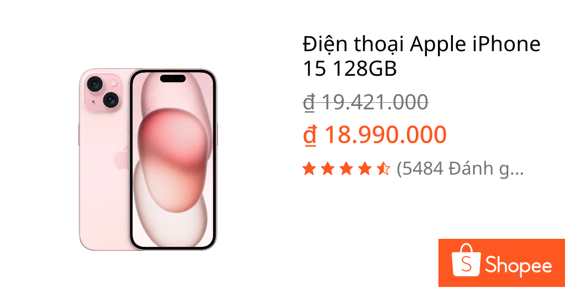 Điện thoại Apple iPhone 15 128GB | Shopee Việt Nam