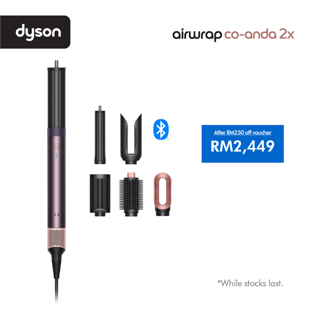 Dyson Airwrap Coanda 2x Multi-Styler Complete Long (Jasper Plum) | No heat damage | Penggaya Rambut Serbaguna | Shopee Malaysia