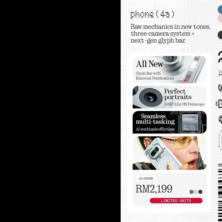 [New] Nothing Phone (4a) | Improved Essential AI | 50MP telephoto with OIS | 1.5K 120Hz AMOLED | Snapdragon 7s Gen 4
