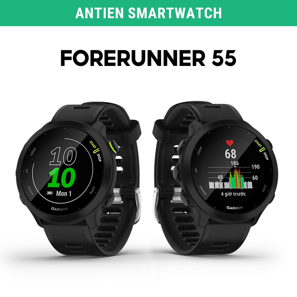 Đồng hồ thể thao, đồng hồ chạy bộ Garmin Forerunner 55, GPS, Tập luyện đa dạng - Hàng Chính Hãng | Shopee Việt Nam
