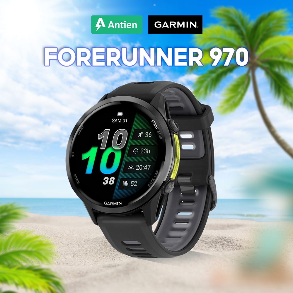 Đồng hồ thông minh Garmin Forerunner 970, GPS, Nghe gọi Bluetooh, Đèn Pin Tích Hợp, Bản Đồ | Shopee Việt Nam