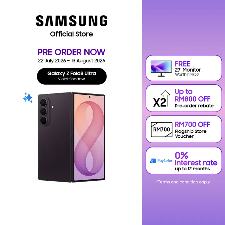 [PRE-ORDER] SAMSUNG Galaxy Z Fold 8 Ultra [EST DEL FROM 10 AUG 2026 ONWARDS]