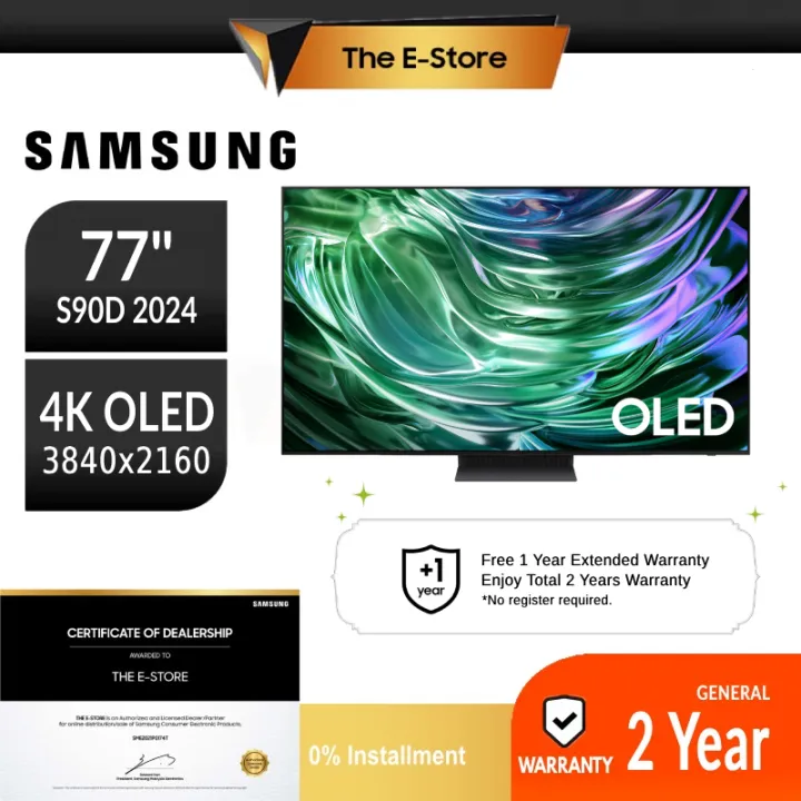 [Delivery By Seller] Samsung 65"/77" S90D S85F S90H OLED 4K Tizen OS Smart TV | QA77S90DAEXXM QA77S90CAKXXM QA77S90HAKXXM QA65S90HAKXXM (65inch 77 inch OLED TV Television Televisyen 电视机 電視機) - Installation Available Optional