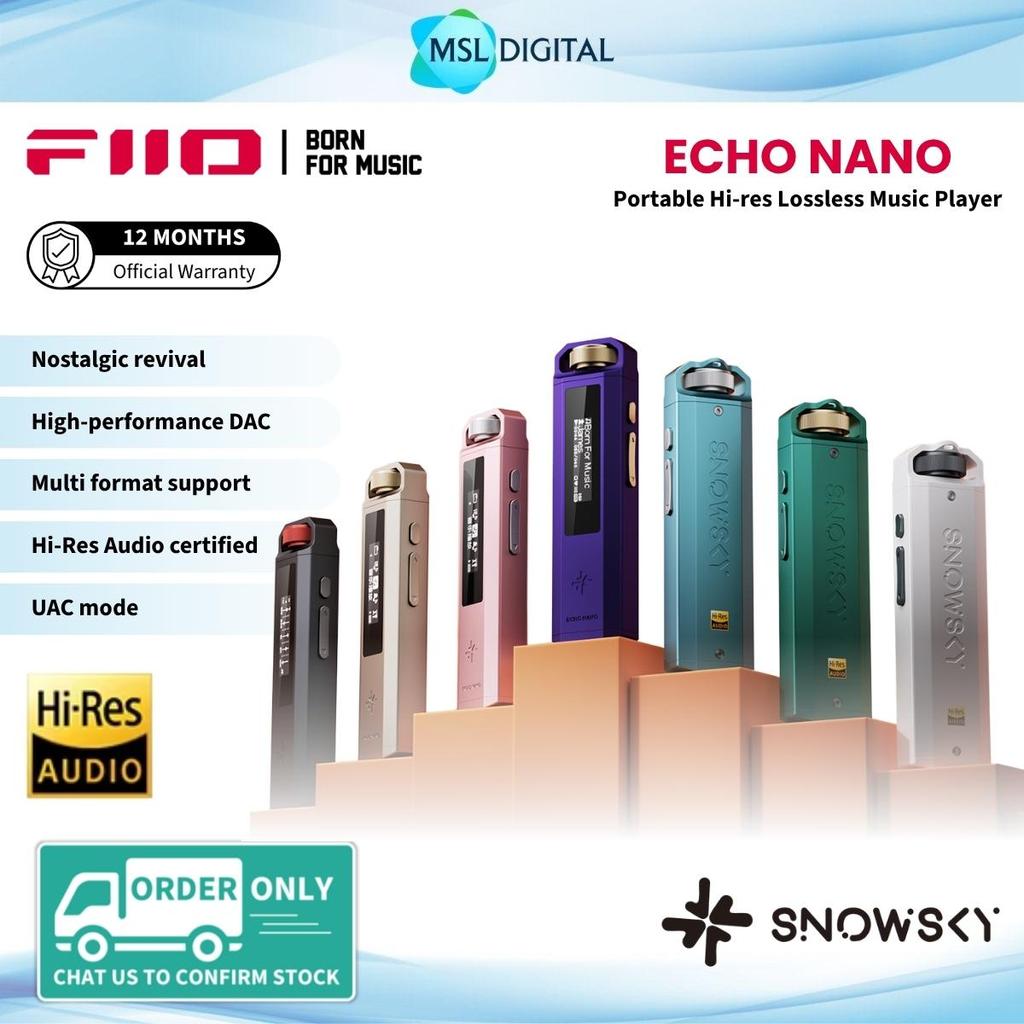 FiiO SNOWSKY ECHO NANO Portable Hi-res Lossless Music Player | Dedicated DAC chip | Fingertip scroll wheel | Shopee Malaysia