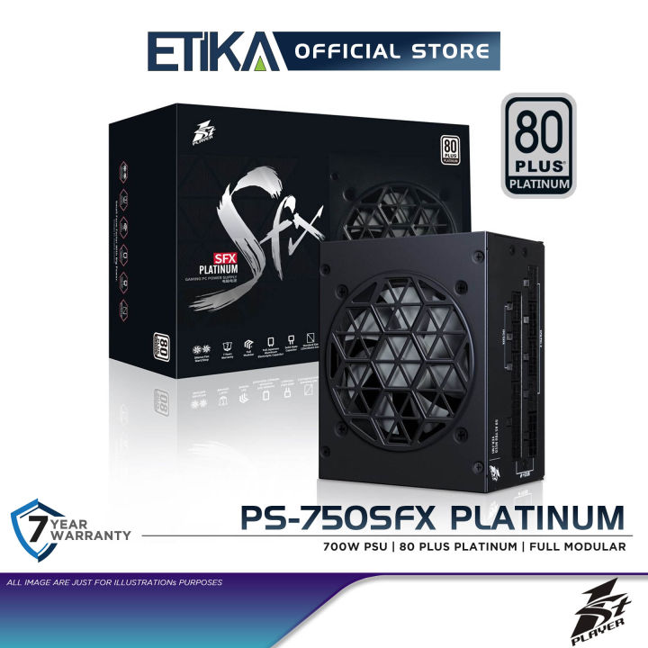 1st Player PS-750SFX | 750W Small Form Factor SFX Power Supply PSU | 80 Plus Platinum | Full Modular | Lazada Malaysia
