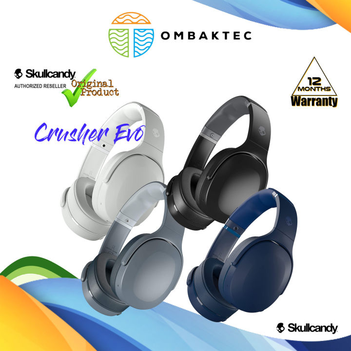 Skullcandy Crusher Evo Wireless Over-Ear Headphone Sensory Bass Headset with Personal Sound | Lazada Malaysia