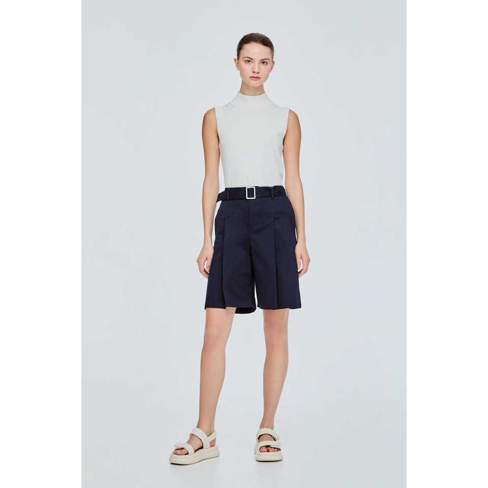 Pleated Bermuda Shorts | Shopee Malaysia