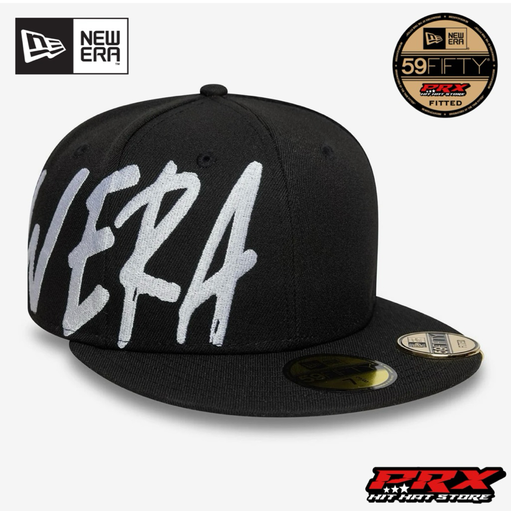 NEW ERA 59FIFTY FITTED SCRIPT NEW ERA 59FIFTY DAY BLACK CAP | Shopee Malaysia