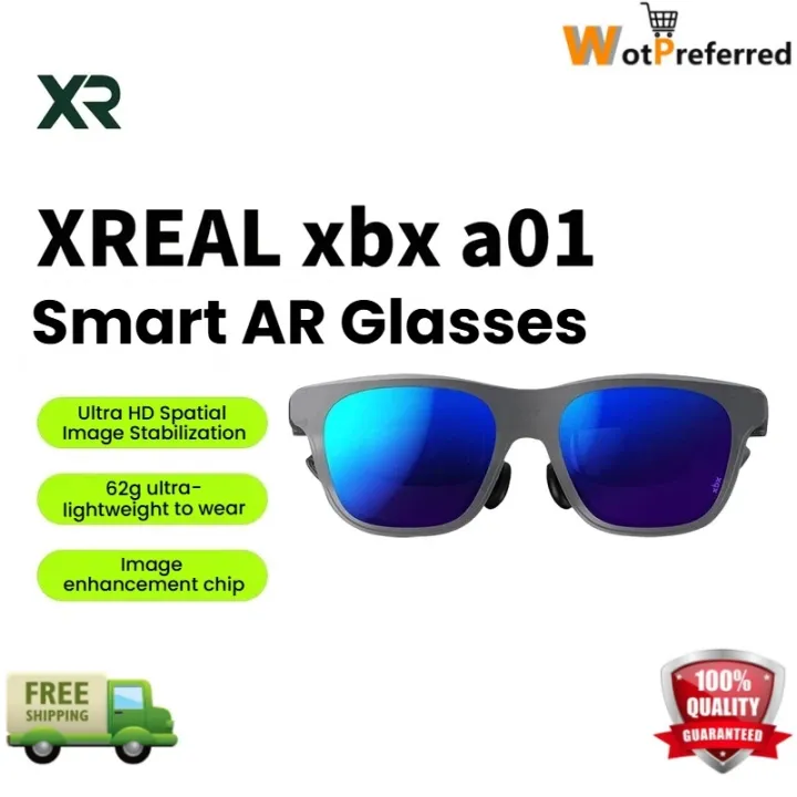 XREAL xbx a01+ Smart AR Glasses Supports HDR10 1600nits Brightness 50° FOV for Movie Watching Gaming | Lazada Malaysia