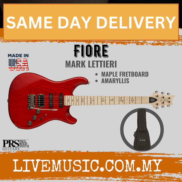 PRS Mark Lettieri Fiore Electric Guitar w/Bag, Amaryllis | Lazada Malaysia