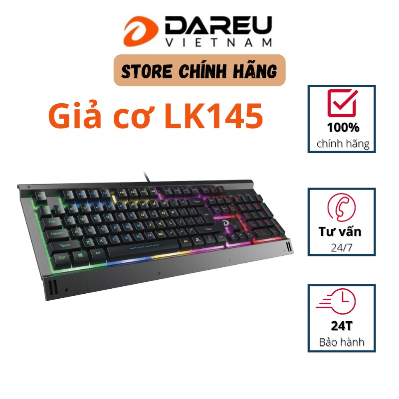 Bàn phím DAREU LK145 giả cơ cao cấp- led 7 màu | Shopee Việt Nam