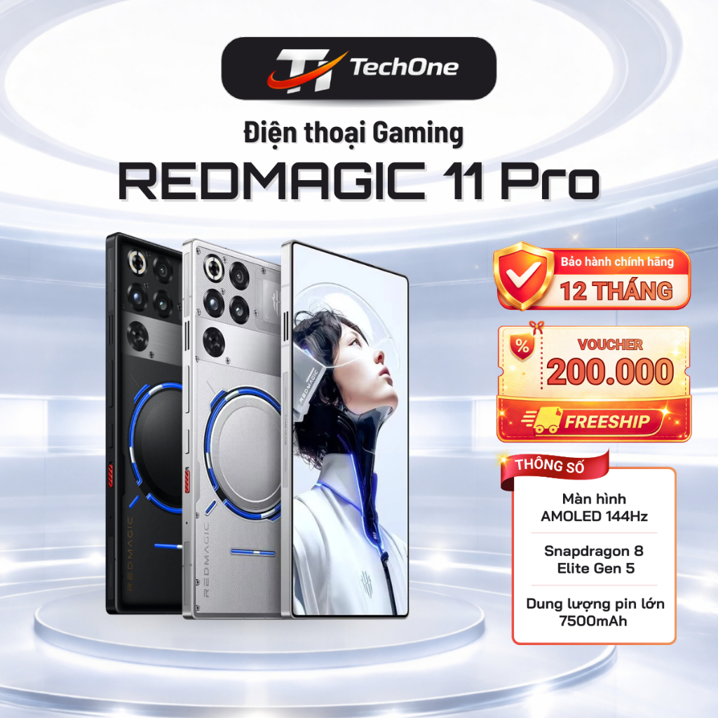 Điện thoại Gaming REDMAGIC 11 PRO 5G 16/512GB - Bản Quốc Tế chính hãng, có Tiếng Việt | Shopee Việt Nam