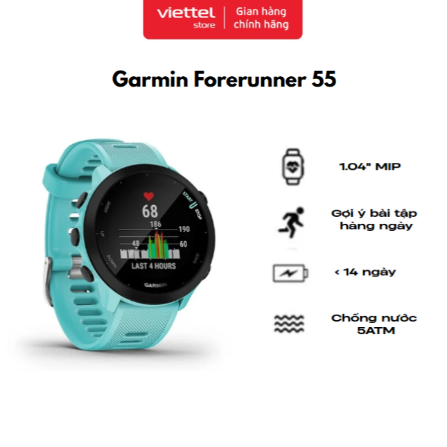 Đồng hồ thể thao thông minh Garmin Forerunner 55 Chính hãng | Shopee Việt Nam