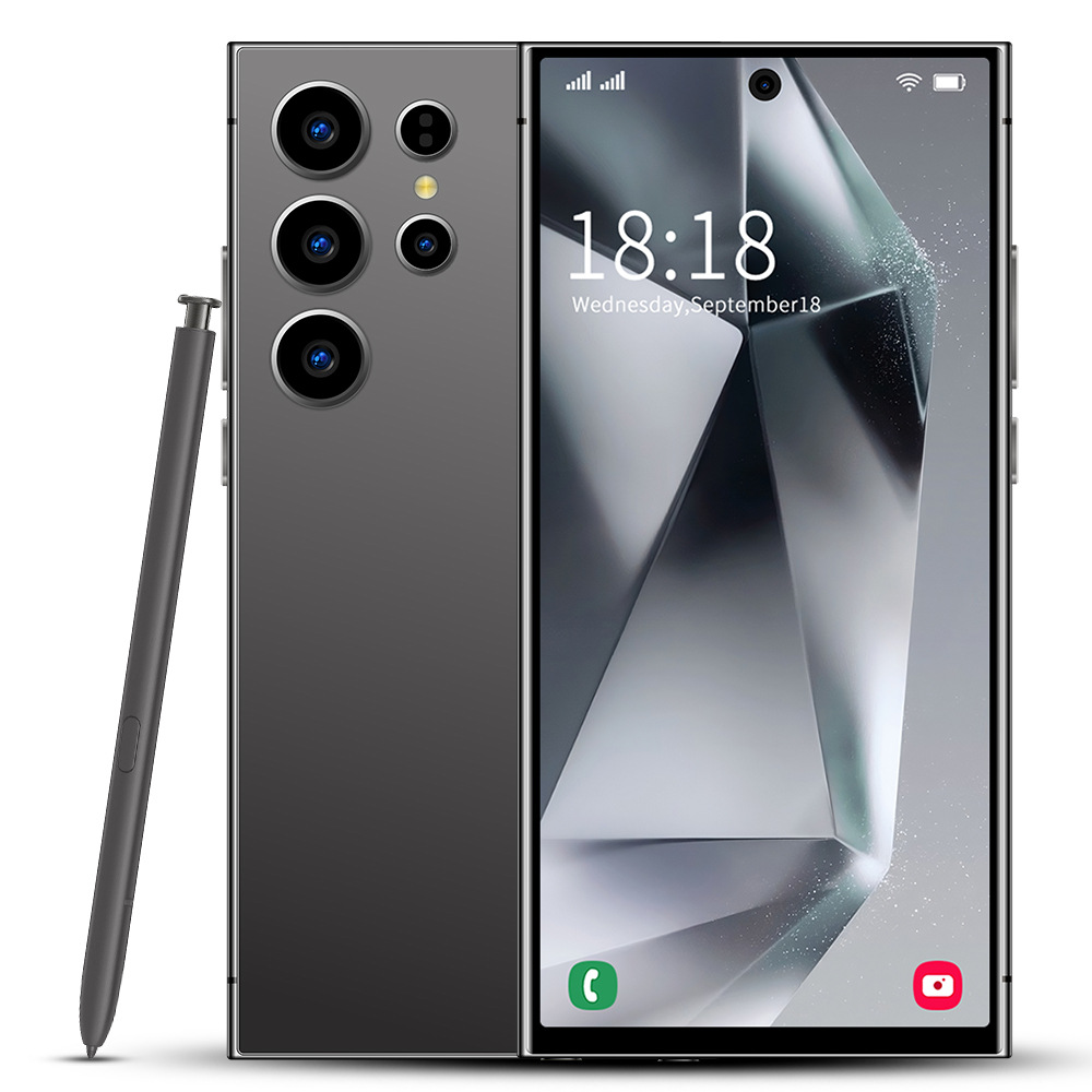 NEW S24 Ultra điện thoại thông minh 7.3 inch Android 3G/4G/5G giá rẻ 16GB/512GB 8000mAh Toàn màn hình điện thoại rẻ cho học sinh Hai SIM Với bút