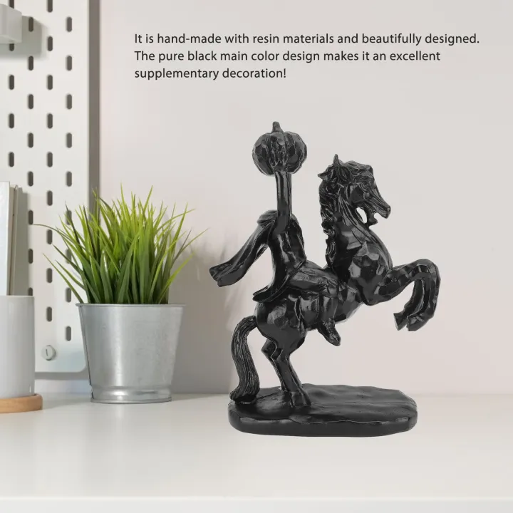 Headless Horseman Statue Headless Horseman Figurines 22cm Height for Home | Lazada Malaysia