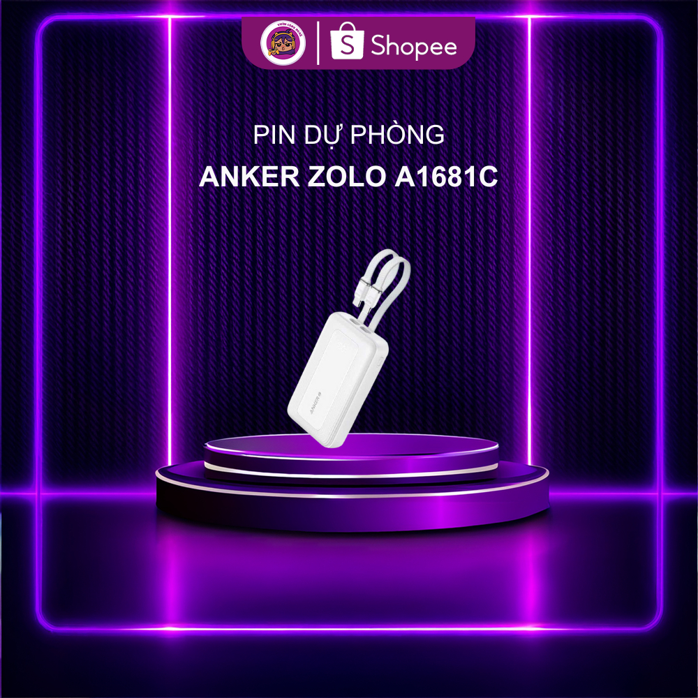 Power Bank Anker Zolo 20K A1681C – 20.000mAh, Output 45W, Tích Hợp Cáp | Shopee Việt Nam