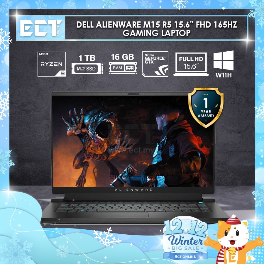 Dell Alienware M15 R5 15.6'' FHD 165Hz Gaming Laptop (Ryzen 9 5900HX 4.60Ghz,1TB SSD,16GB,RTX 3070 8GB D6,W11) | Shopee Malaysia
