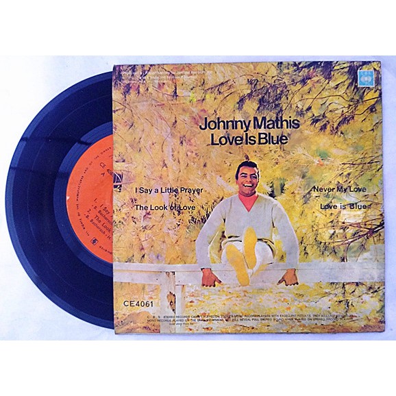 (Buy 5 Free 1)S038 JOHNNY MATHIS LOVE IS BLUE 珍藏版LP大黑胶精选歌曲7英寸大碟 | Shopee Malaysia