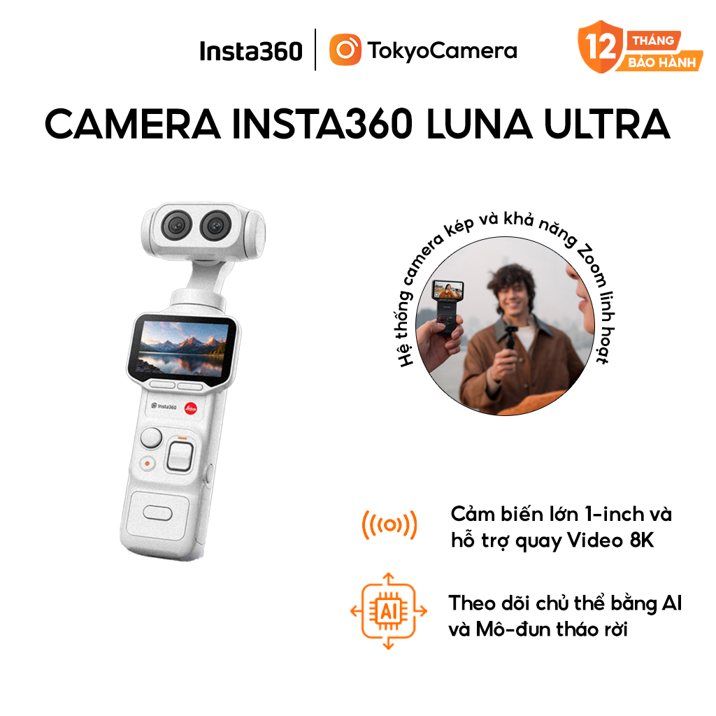 [TokyoCamera] Camera kĩ thuật số Insta360 Luna Ultra bảo hành chính hãng 12 tháng. | Shopee Việt Nam