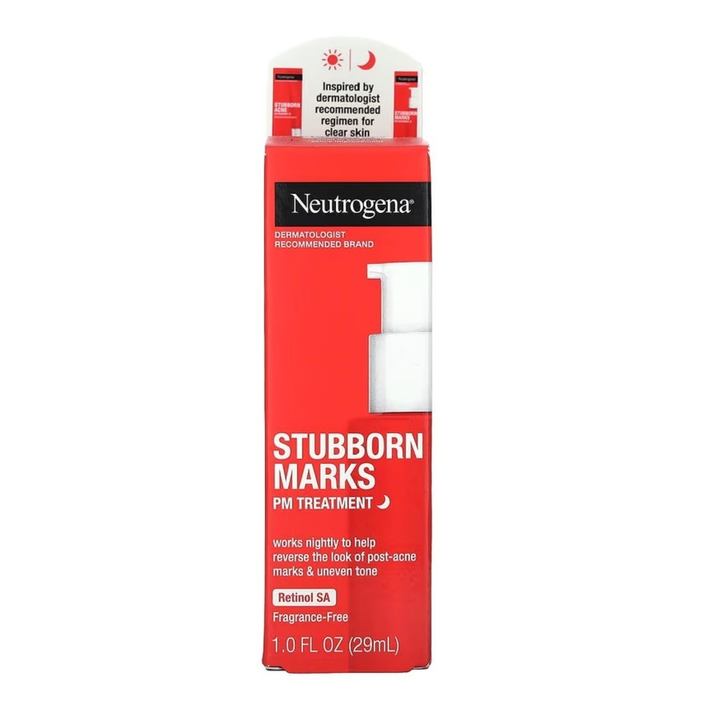 Neutrogena, Stubborn Marks PM Treatment, Post-acne Marks & Uneven Tone Treatment, Fragrance-Free, 1 fl oz (29 ml) | Shopee Malaysia
