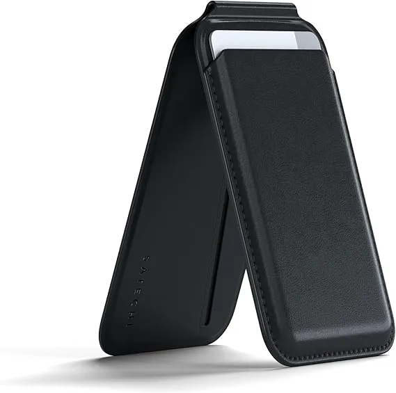 Satechi Magnetic Magsafe Wallet, Vegan-Leather Double Flap Stand Card Holder, 4 Slots with Front NFC Pass-Through, Adjustable Phone Attachment for iPhone 16/15/14/13/12, Travel Accessory (Option Select) | Lazada Malaysia