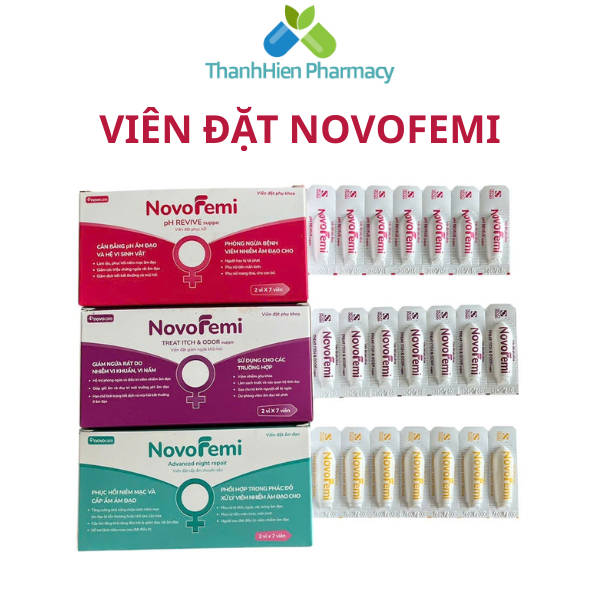 Viên đặt NOVOFEMI HỒNG-TÍM XANH - Giảm ngứa, khử mùi, phục hồi và cấp ẩm chuyên sâu | Shopee Việt Nam